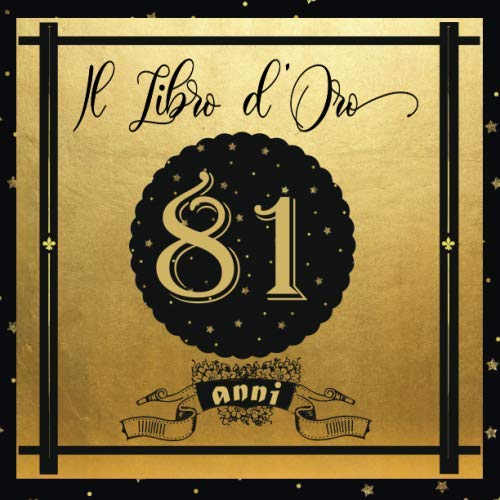 Livre d'or 81 ans idée cadeau et décoration de fête d'anniversaire