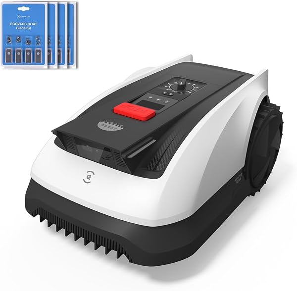 Robot tondeuse ECOVACS Goat O800 RTK sans fil, cartographie automatique, pente 45°, largeur de coupe 22 cm
