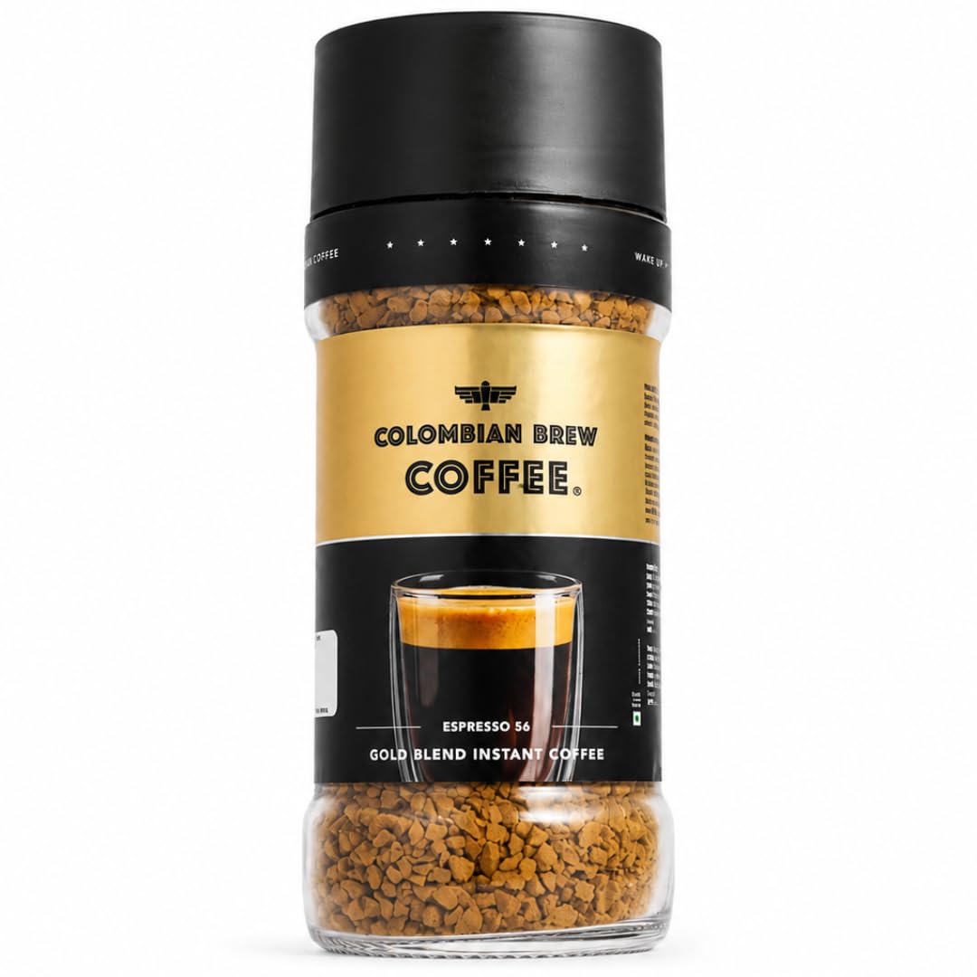 Colombian Brew Rich Aroma Espresso 56 Gold Instant Coffee | Freeze Dried Coffee | Bold Espresso Taste | 90g Jar-image-18