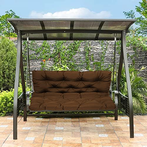 Coussin balancelle 3 places imperméable épais 120x100 pour banc jardin