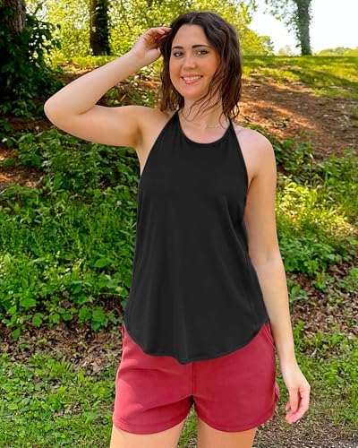 G4Free Athletic Tank Tops for Women Lightweight Muscle Workout Gym Tops Fast Dry Y-Back Loose Fit Running Shirts3