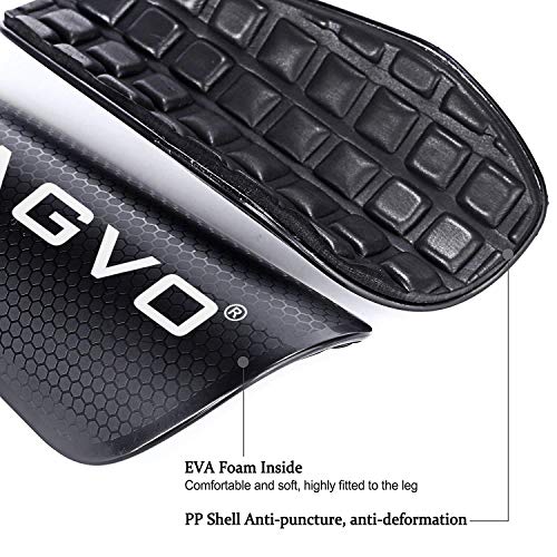 Tagvo Soccer Shin Guards For Kids Youth Adults - Protective Soccer Equipment For Boys Girls - Men Women Soccer Shin Guards With Insert Pocket Leg Sleeves - Soccer Shin Pads With High Impact Resistant #TOP2