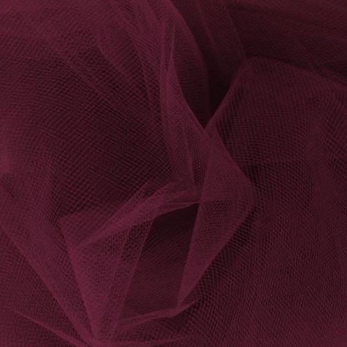 108'' Apparel Grade Tulle Wine, Fabric by the Yard