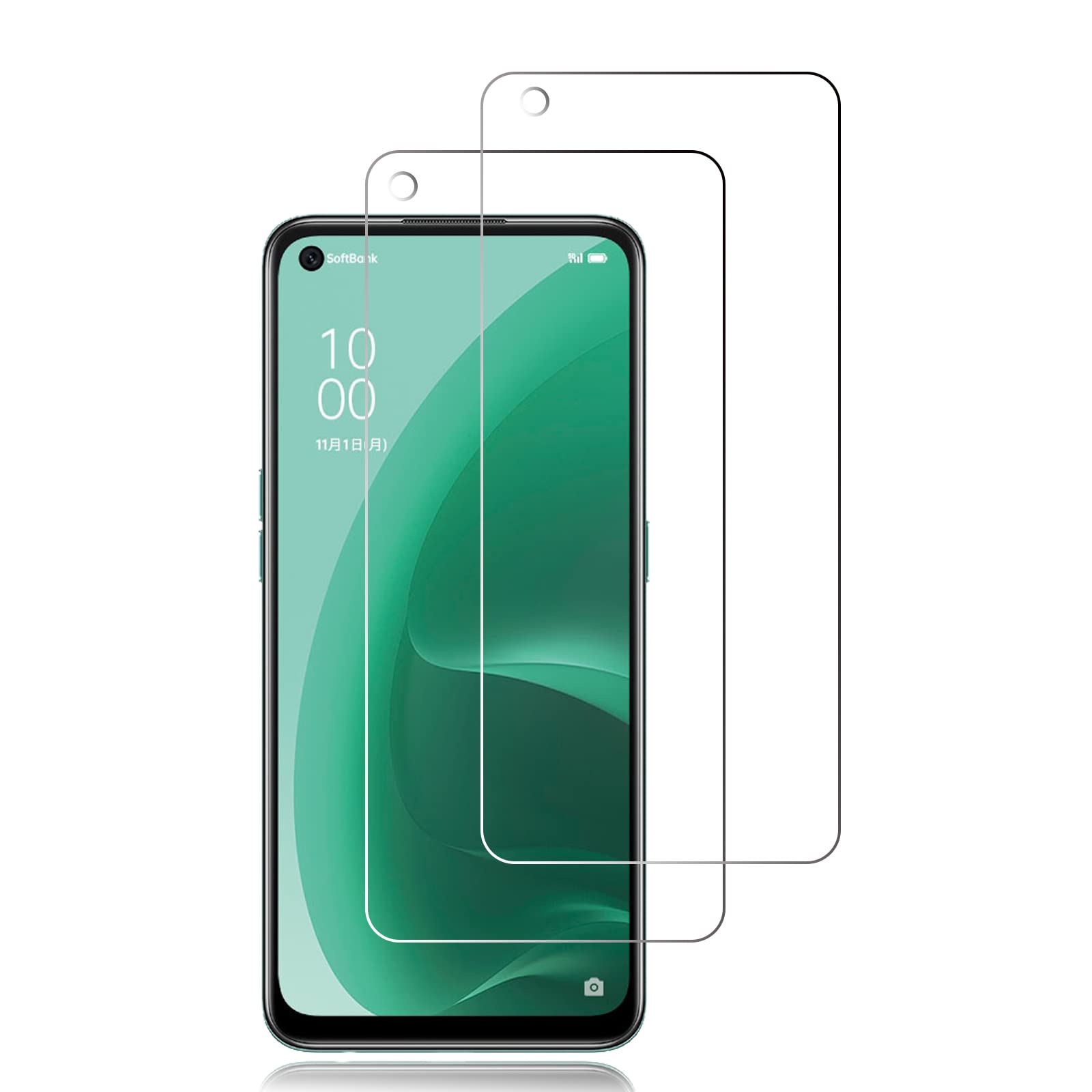 Amazon | 【2枚セット】 FOR OPPO A55s 5Gガ 専用ガラスフィルム for 