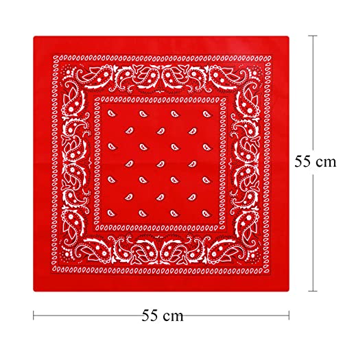 14 pcs Bandanas 100% Cotton Bandanas Paisley for Women Men Boy Girls2
