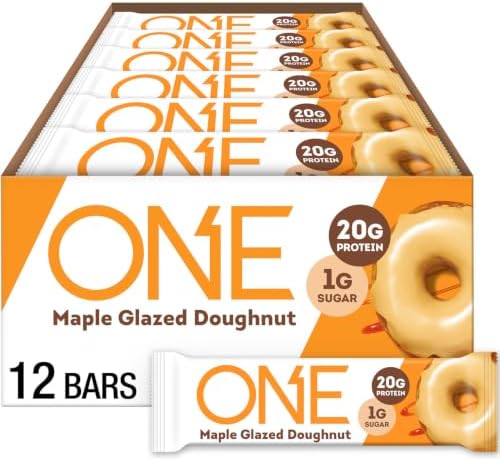 ONE Maple Glazed Doughnut Protein Bars, 20g Protein, Gluten Free, 12 ct