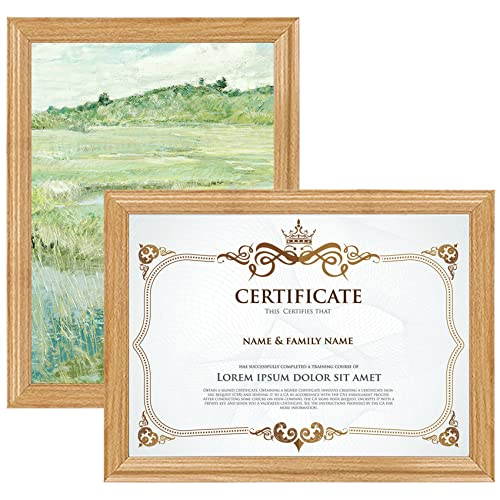 Nistere Cadre photo 30 x 40 cm - Bois massif avec vitre en verre et accessoires/cadre photo - En MDF - Pour collages, portraits et certificats Cover