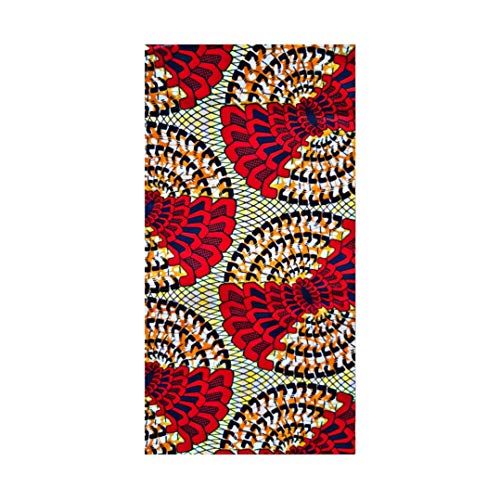 MAYNOWAX Coupon Pagne Tissu Wax Africain cire original 100% coton 2 yards soit 180cm x120cm