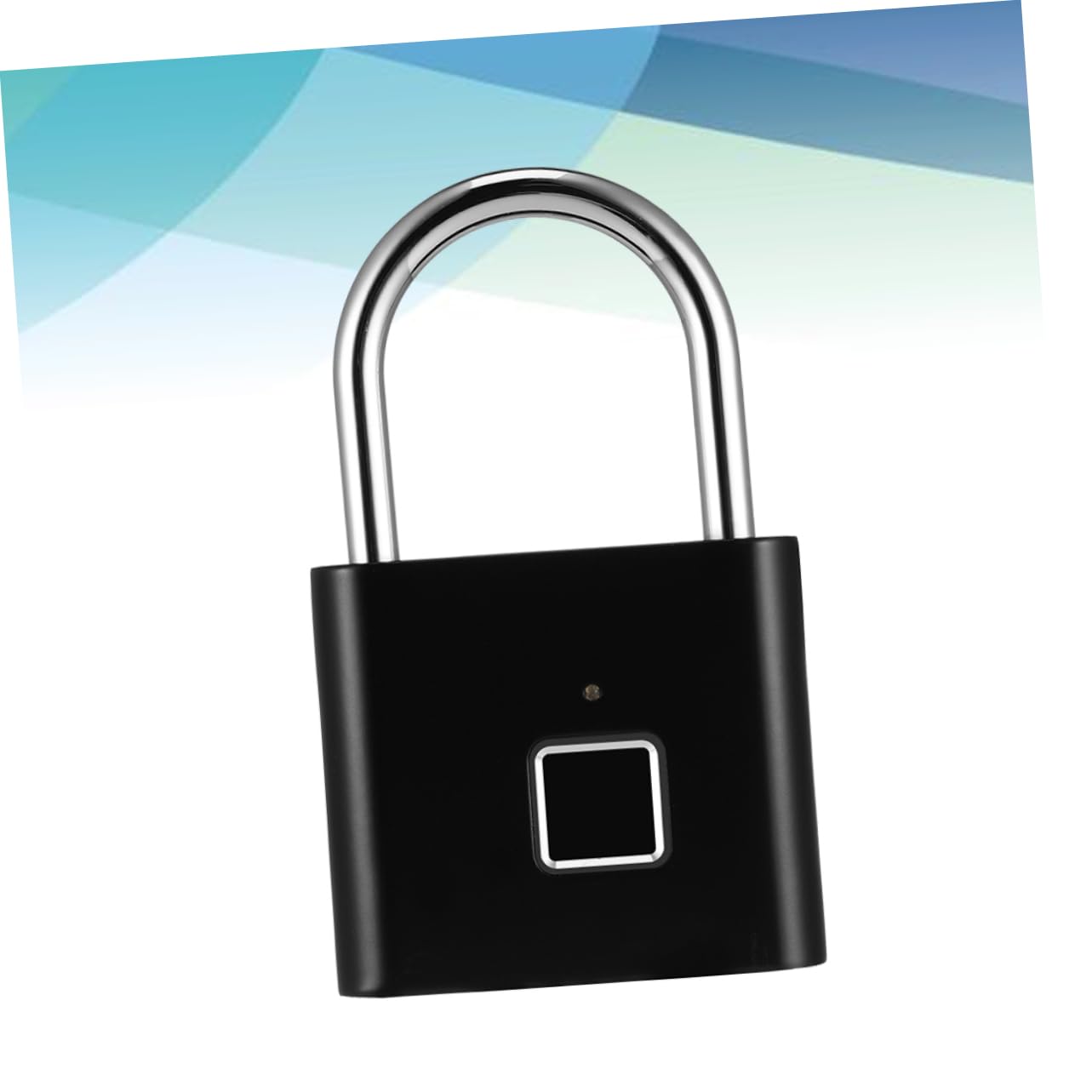SHERCHPRY Lucchetto Acciaio Password Elettronico Impronta e Digitale in Inossidabile Nero, Sicuro per Valigia per Viaggio