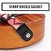 EYVRPAU 10 Stück Gitarrengurt Schlösser Gurtblöcke Silikon Gitarrengurt Blöcke Gitarre Strap Locks Gitarren Gurt Schlösser Gitarrengurt Blöcke Gurtschlösser Gummi Gitarren Gurt Blöcke Gitarren Schutz