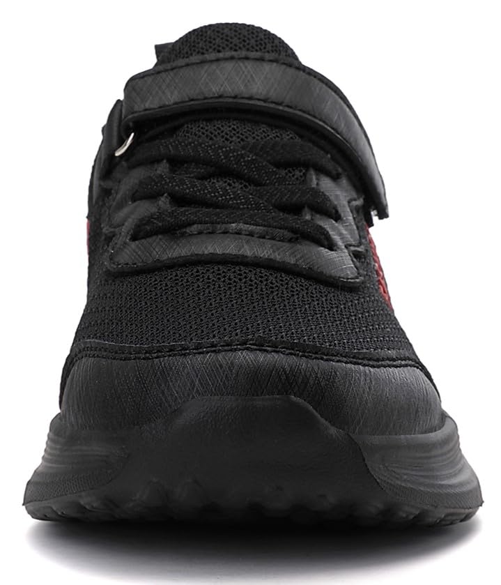 Kids Boys Girls Comfortable Casual Sports Sneakers with Hook and Loop Wide Tennis Shoes for Running Walking (Little Kid/Big Kid)2