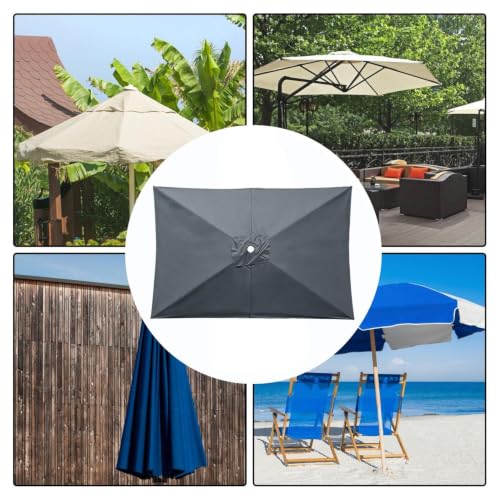 Tela de repuesto para sombrilla jardín 200x300 rectangular con lona impermeable para exterior 5