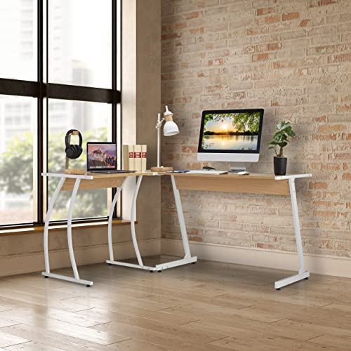 Relaxdays Scrivania Angolare, 73x148x112cm