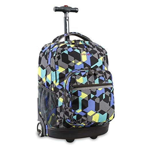 Best rolling backpack for kids J World New York Sunrise Kids Rolling Backpack