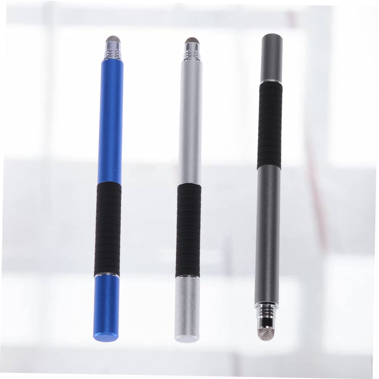 OSALADI 6pezzi Penna Stylus Capacitiva Multifunzione Con Punta Sottile Per Smartphone e Tablet Di Argento Blu Scuro Strumento Di Scrittura Leggero e Resistente