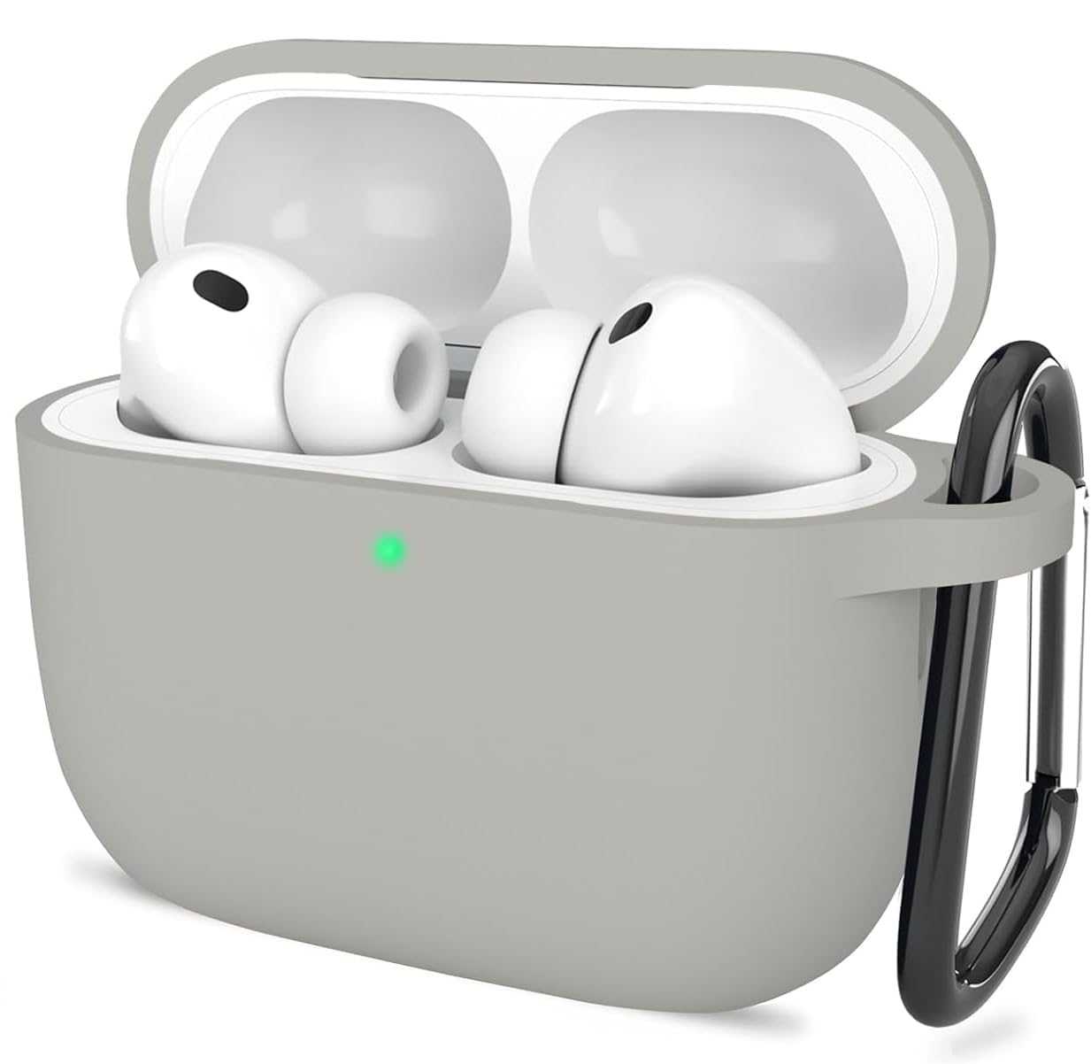 New Soft Silicone Case Compatible with Apple AirPods Pro 3 Generation (2025) Protective Silicone 360° Full Protection Dust-Proof Shockproof Case Cover with Hook (Cover Only) (Black) — Amazon image 9