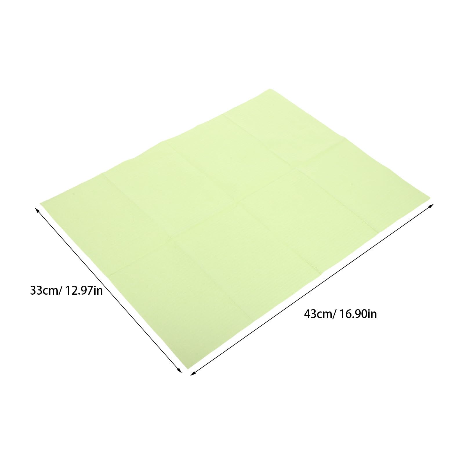 CALLARON Bavoirs Dentaires Jetables pour en Papier Péritonéal Vert et 125 Pièces 43x33 Cm Absorption Exceptionnelle Hygiénique Patients et Salons de Manucure