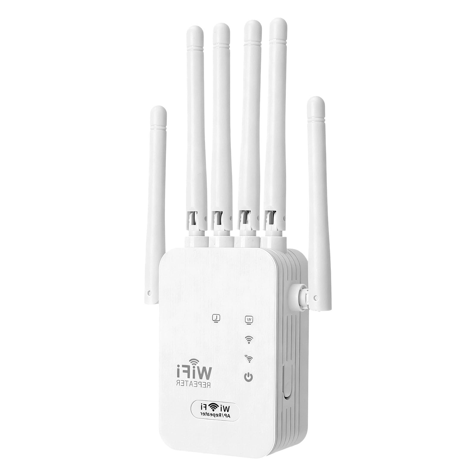 WiFi Repeater, Repetidor WiFi Largo Alcance, Amplificador Señal WiFi 300Mbps con 4 Antenas, Puerto Ethernet, Compatible con Todos los Routers WiFi