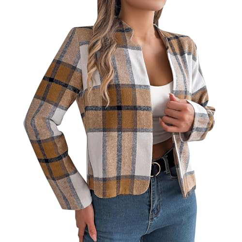 Chaqueta de franela a cuadros para mujer: tu aliada ligera y elegante de entretiempo