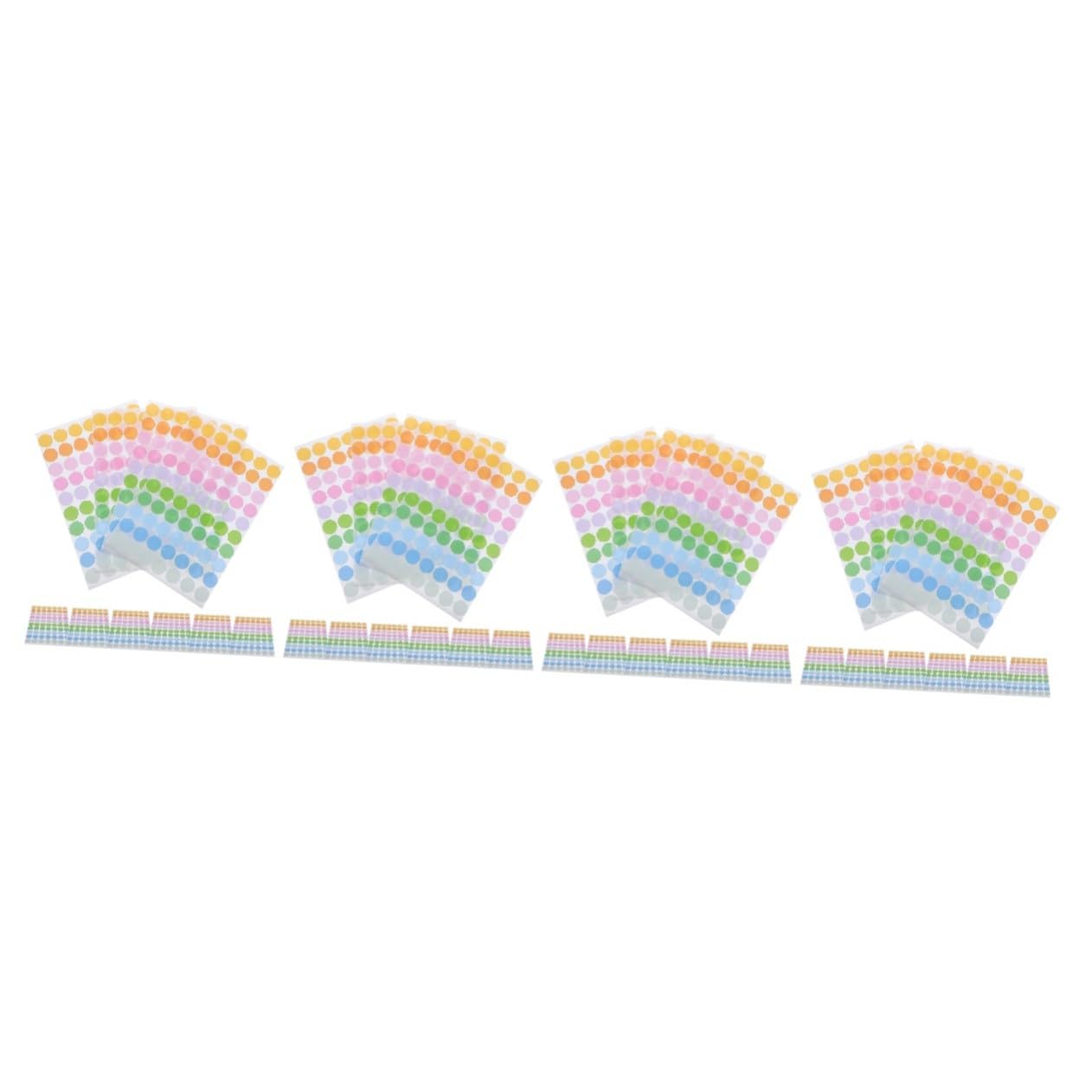 200 Feuilles Étiquettes Autocollantes Rondes Colorées Autocollants Pois Adhésifs pour Codage et Organisation Maison ou