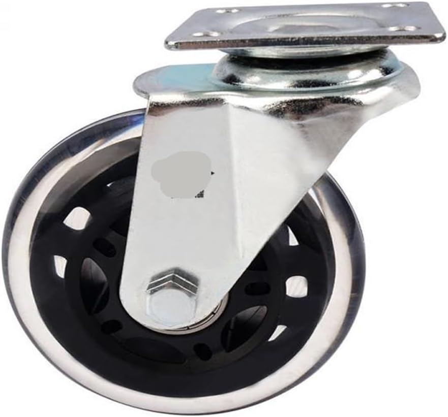 1 Piece 3 inch PU casters Universal Polyurethane Transparent Furniture Office Manufacturer Recommended Black