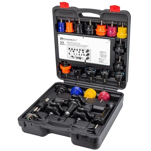 Powerbuilt 22 Piece Cooling System Pressure Tool Kit, Service and