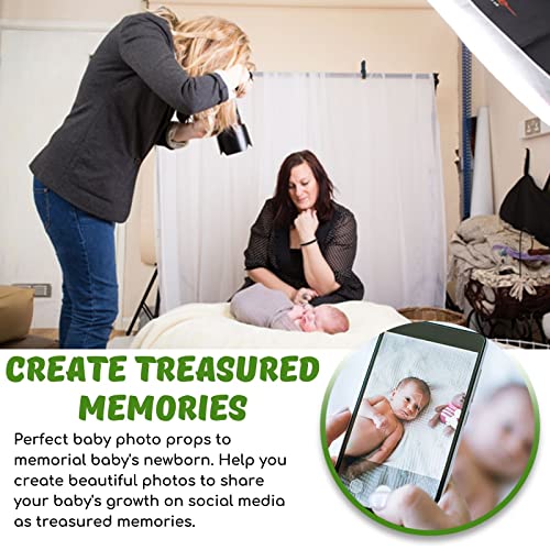 Image of Sunmig Newborn Baby Stretch Wrap Photo Props Wrap-Baby Photography Props (Grass Green)