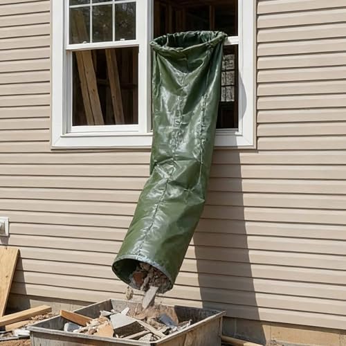 Heavy Duty Construction Trash Chute – Extra Thick Debris Disposal System for Roofing, Renovation & Job Sites – Durable, Efficient Waste Management Solution