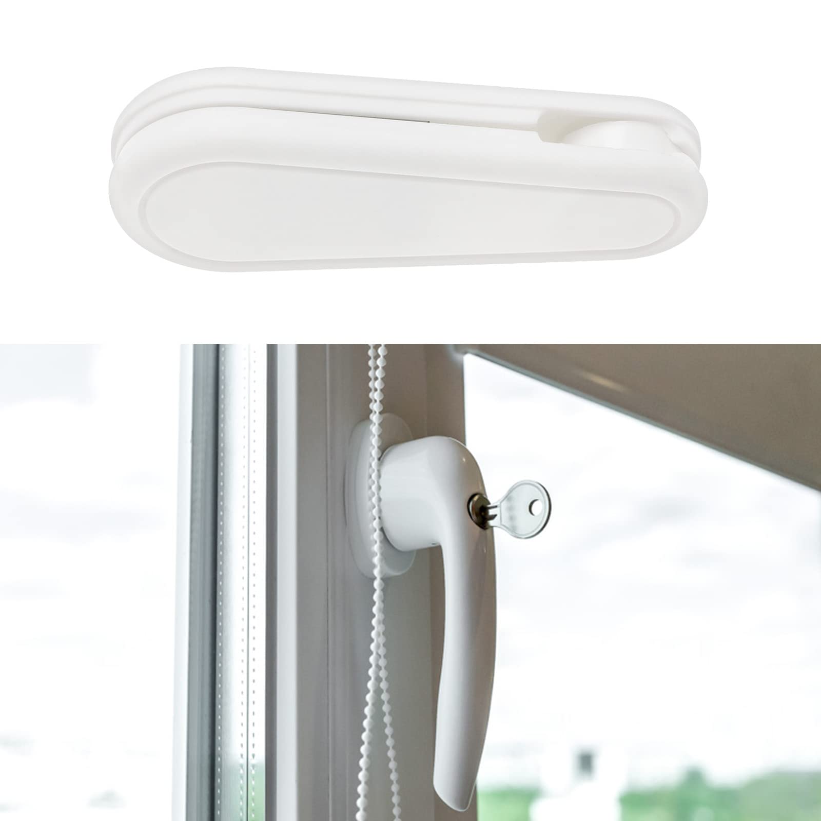 Plastic Pull String Pendants Curtain Cord Weights Window Shutter Safety Handle For Vertical Blind And Drapes White 3pcs - View #7