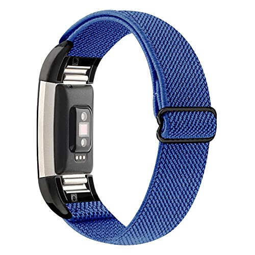 Watch Strap for Fitbit Charge 2,Breathable Nylon Wristband for Sport (Blue)