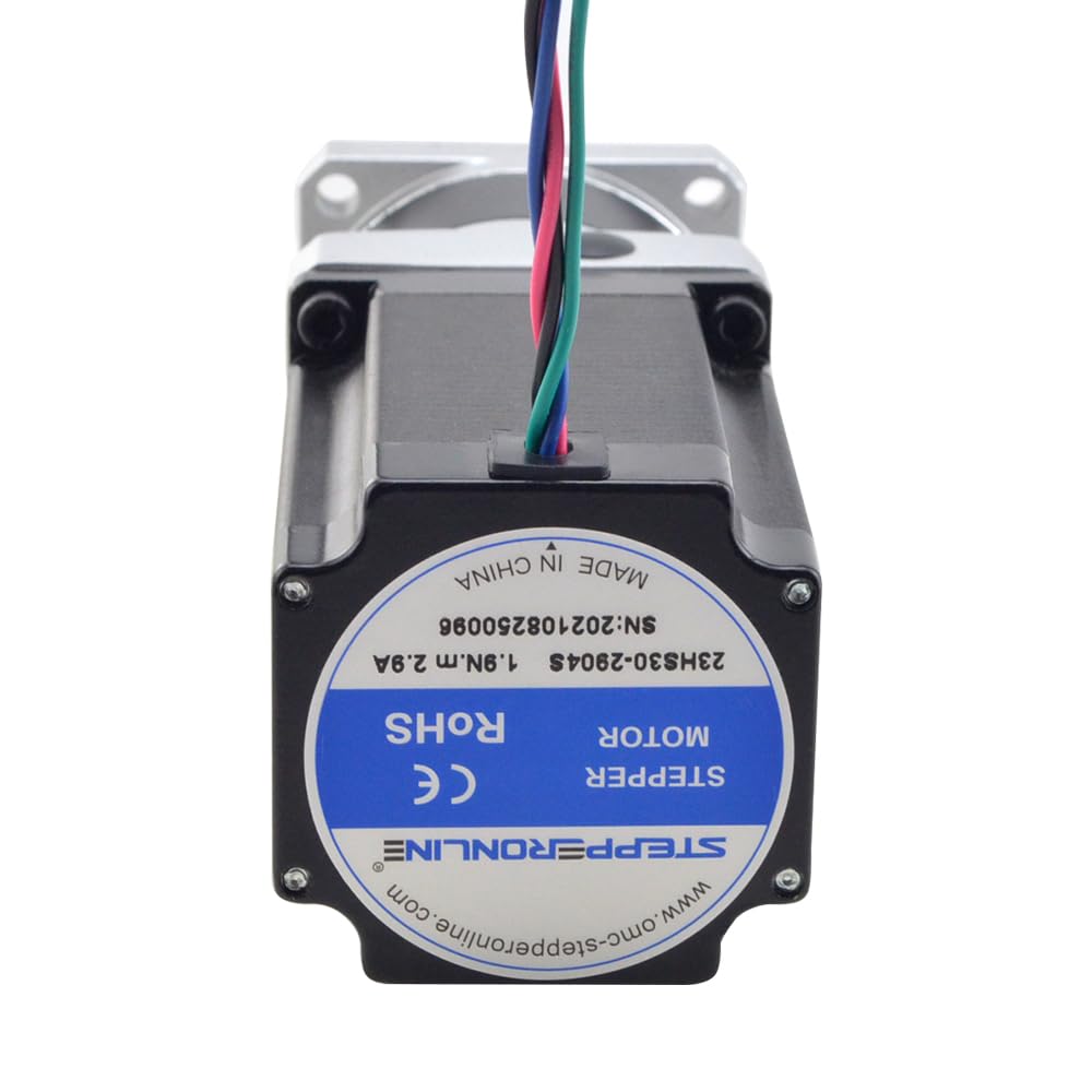 STEPPERONLINE Nema 23 Schrittmotor L=76mm Getriebeübersetzung 10:1 30arcmin MG Serie Planetengetriebe