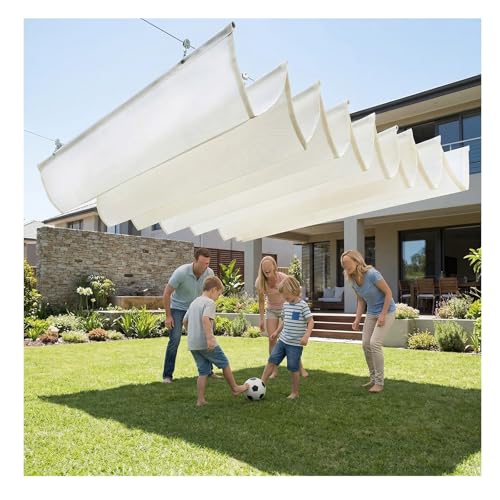 Voile électronique rétractable Pera 1.8x4m auvent coulissant multicolore - 2