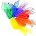 Jmkcoz 24pcs Square Juggling Silk Dance Scarves Magic Tricks Performance Props Accessories Movement Scarves 24 by 24 Inches 6 Colors