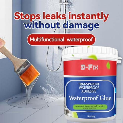 D-fix Waterproof Transparent Crack Seal Glue 300g Leaking Sealant Window Crack Roof Sealant Waterproof Gel Adhesive seal cracks agent For Surface, Cement, Marble, Wood, Wall, Tile, Window, Roof