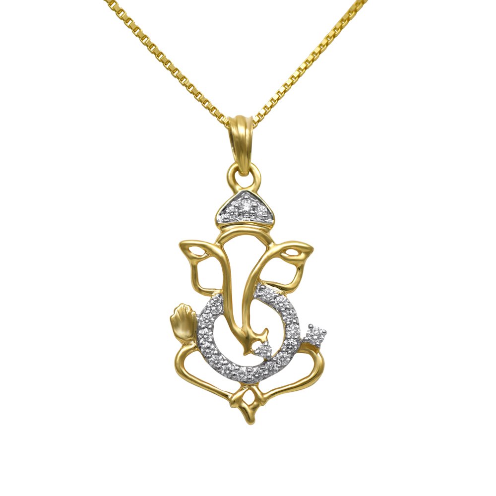 Pride Diamond Collections 18k Yellow Gold and Diamond Pendant-image-45