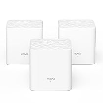 Tenda WiFi Mesh Nova MW3, Dual Band AC1200, 2 Porte Fast Ethernet, Modalità Router e Access Point, Auto Organizza la Rete, 3 Pezzi con Copertura Fino a 4-6 camere da letto