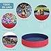 PawHut Bañera para Perros Gatos Plegable Piscina para Mascotas Natación Baño Φ140x30cm...