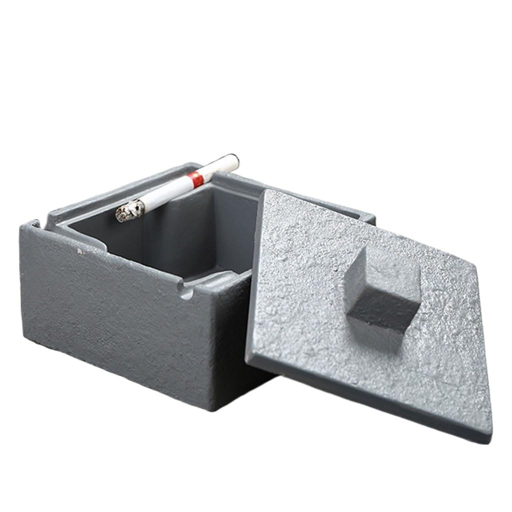 Gthtuhfd Ash Tray Personalized Creative Hotel Living Room Square Ashtray Home With Lid Nordic Style Countertop Ornaments Ashtray For Outside Patio