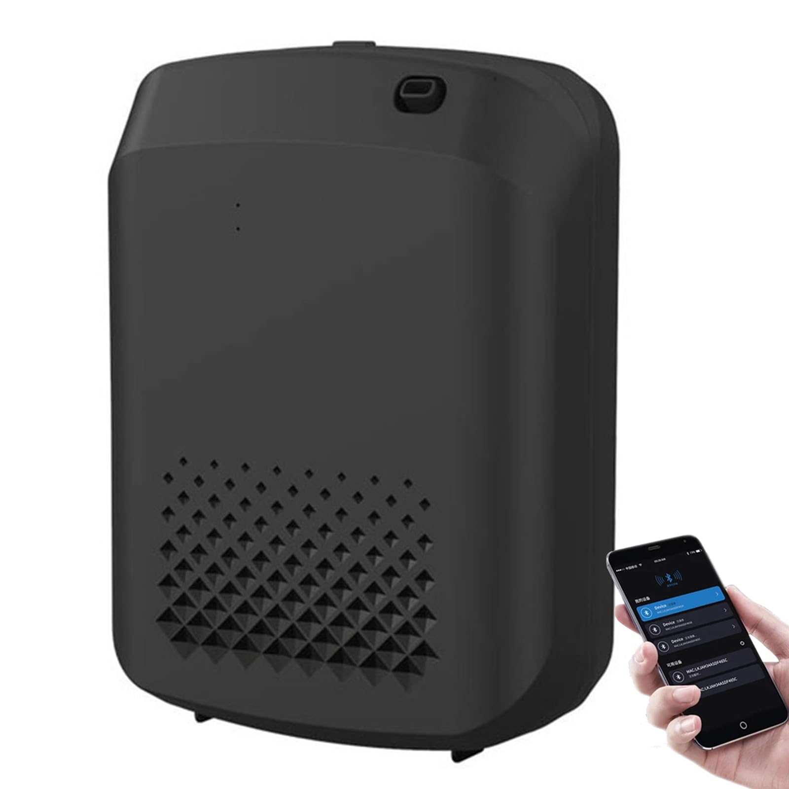 Diffusore di Profumo Smart, Macchina senza Acqua 400 ml con App | Copertura di 500–1000 m³, 5 Fasce Orarie, Meno di 38 dB e Uso a Parete o da Tavolo per Casa, Uffici e Hotel(black)