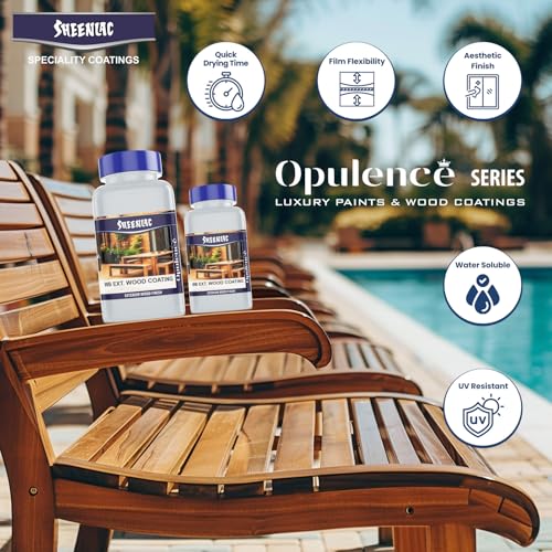 Image of Sheenlac Water Based Wood Coating - Quick-Drying | Eco-Friendly Furniture Coating for Restoration and Lasting Shine on Wooden Surfaces | Varnish Waterproof Coating (Semi Glossy, 1 Litre)