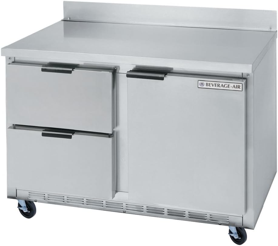 Beverage-Air 60" Stainless Steel 2-Drawer Worktop Refrigerator