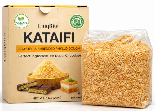 Toasted Kataifi Pastry for Dubai Chocolate | 7 oz (200g) | Ready to Use Crispy Kadayif Shredded Fillo Dough