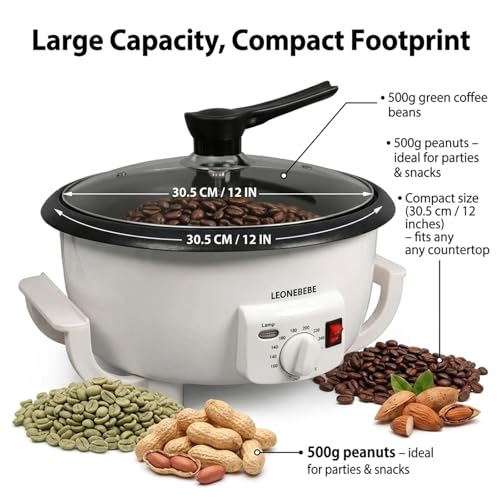 Commercial coffee roaster machine
