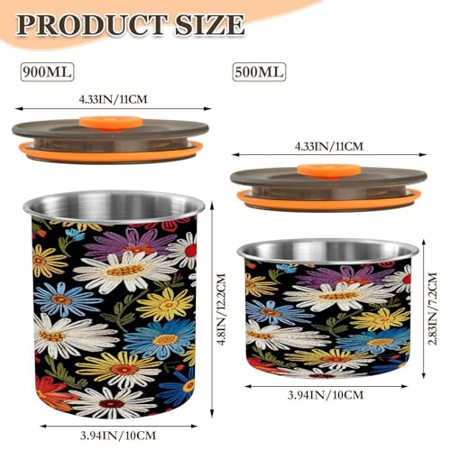 Contenedor hermético para café Qilmy de acero inoxidable 30oz miniatura 3