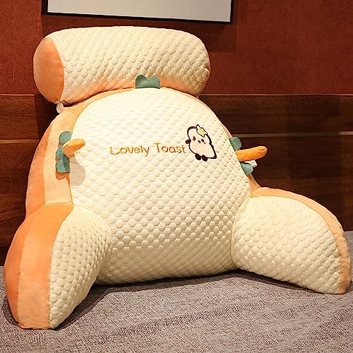 Coussin de dossier de lecture au lit avec accoudoirs pour adulte 60x45x20cm