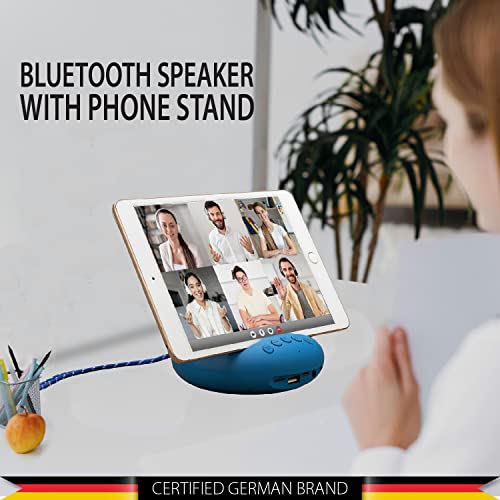 Image of Blaupunkt Wireless Bluetooth Speaker with Deep Bass & Mobile Stand (Blue) (BT03 BL)