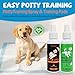 Clawzbey Dog Potty Spray Set and Disposable Dog Urine Pads, Use Together to Improve Training Efficiency