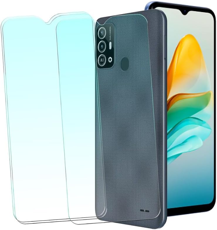 Miniatura 1 de Protector de pantalla de vidrio templado para Zte Blade A53 (6.52 pulgadas), dureza 9H HD transparente antihuellas, 3 unidades, ajuste preciso a los