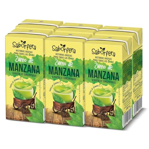 DIA ZUMOSFERA zumo de manzana 100% pack 6 unidades 200 ml