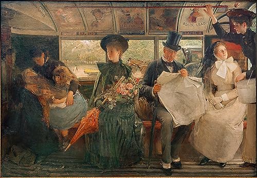 Cuadro Sobre Lienzo el ómnibus de George William Joy Impresión Alta Definición 60x90